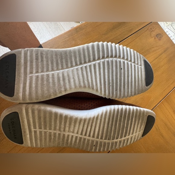 Cole Haan Mens Perforated Dress Shoe Brown Size 11 - Picture 3 of 4